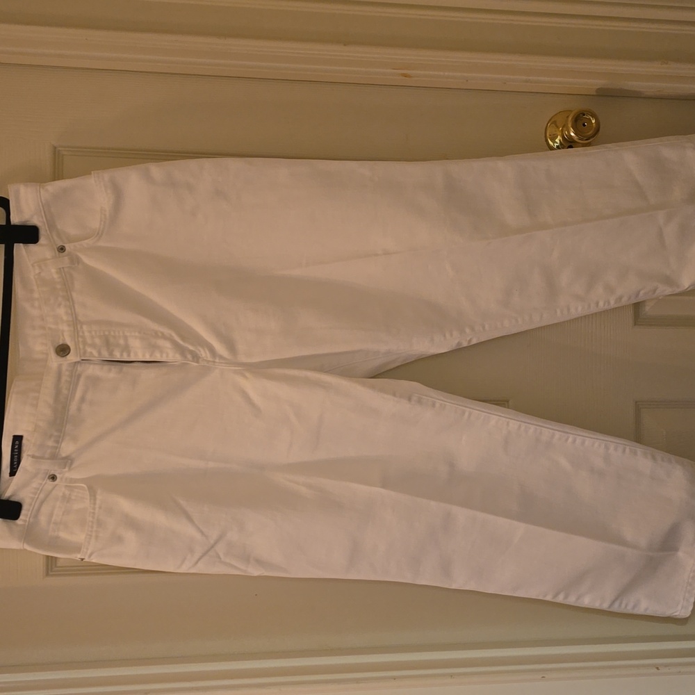 Lands' End‎ Crisp White Jeans NWOT